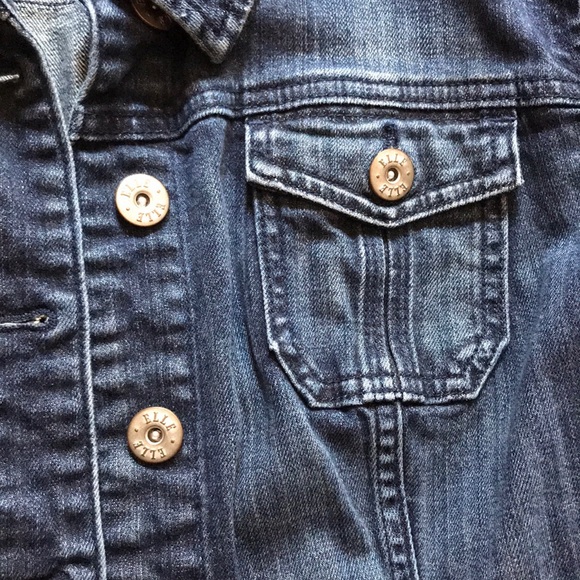 Elle Blue Jean Jacket with Pockets - Picture 4 of 6
